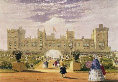 Eastern View of the Castle and Garden, Windsor Castle, 1838 by James Baker Pyne